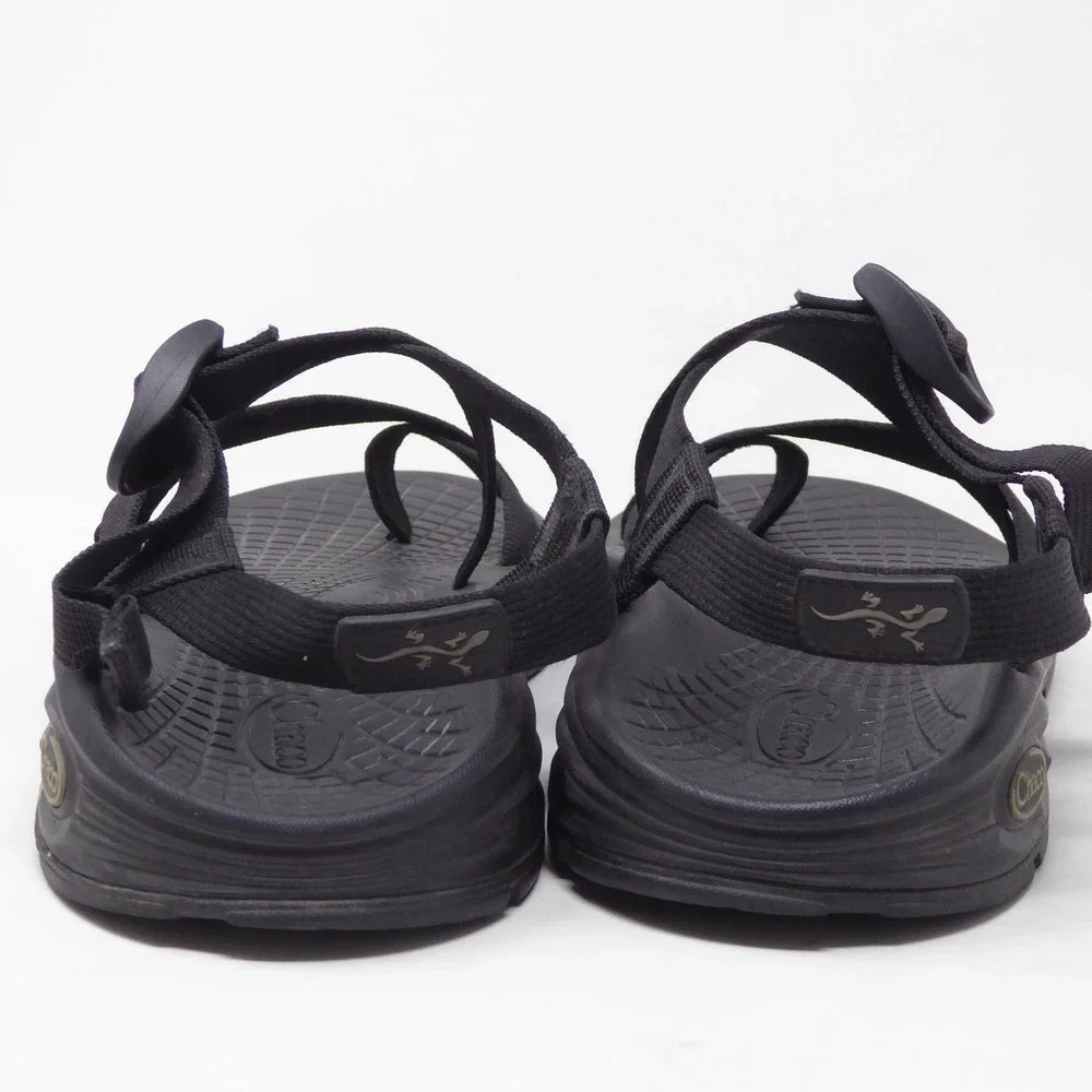 Chaco Mens Z/Volv 2 Sandals Black Strappy Toe Loop Size 11